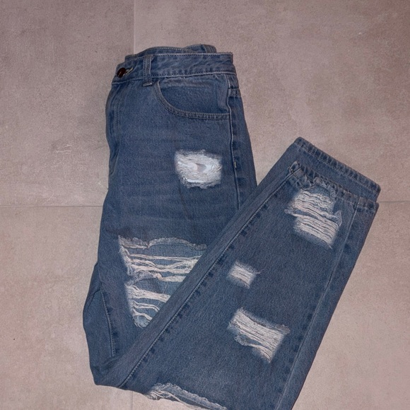 Denim - Distressed Blue Jeans
